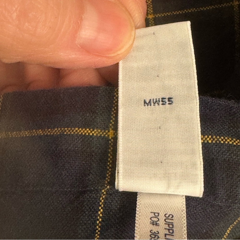 RALPH LAUREN Men’s Classic Fit Heavy Cotton Navy Plaid Button Down Shirt Size XL - Picture 14 of 16